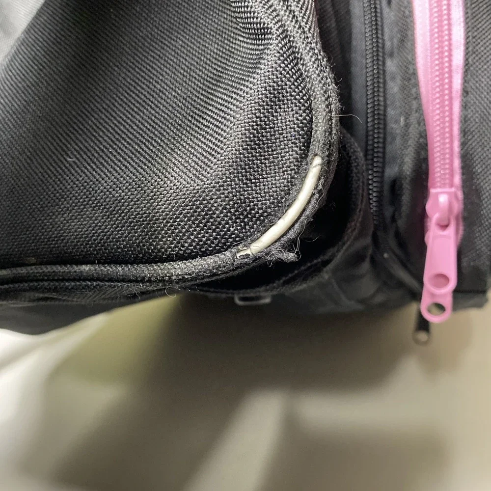 Sassi designs 24 black duffel Bag Pink Bedazzled Large‎ Dance Cheer Gym